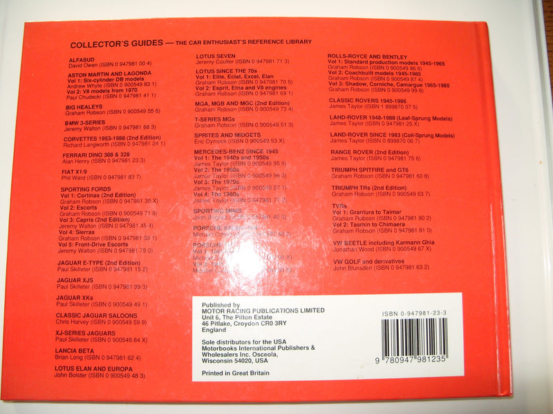 The Ferrari Dino 246, 308 and 328 (Collector's Guide),Used