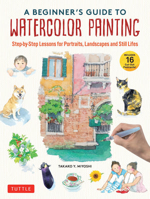 A Beginner'S Guide To Watercolor Painting: Stepbystep Lessons For Portraits, Landscapes And Still Lifes (Includes 16 Practice ,Used