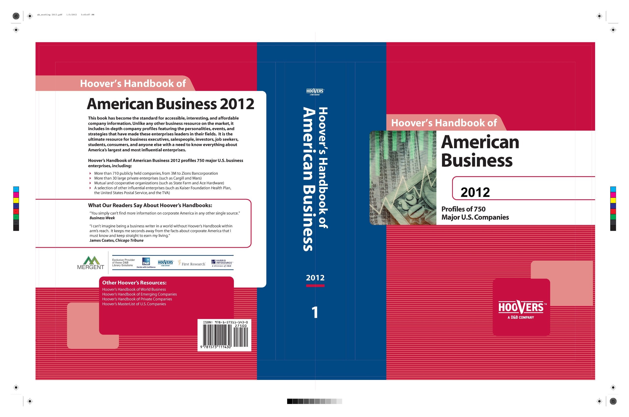 Hoover's Handbook of American Business 2012,Used