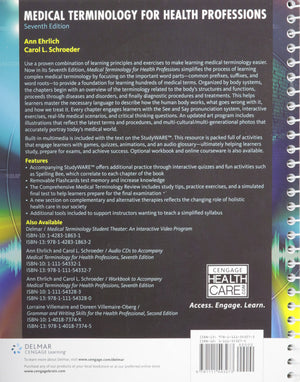 Medical Terminology For Health Professions (With Studyware Cdrom)