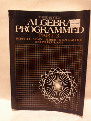 Algebra Programmed: Part 3,Used