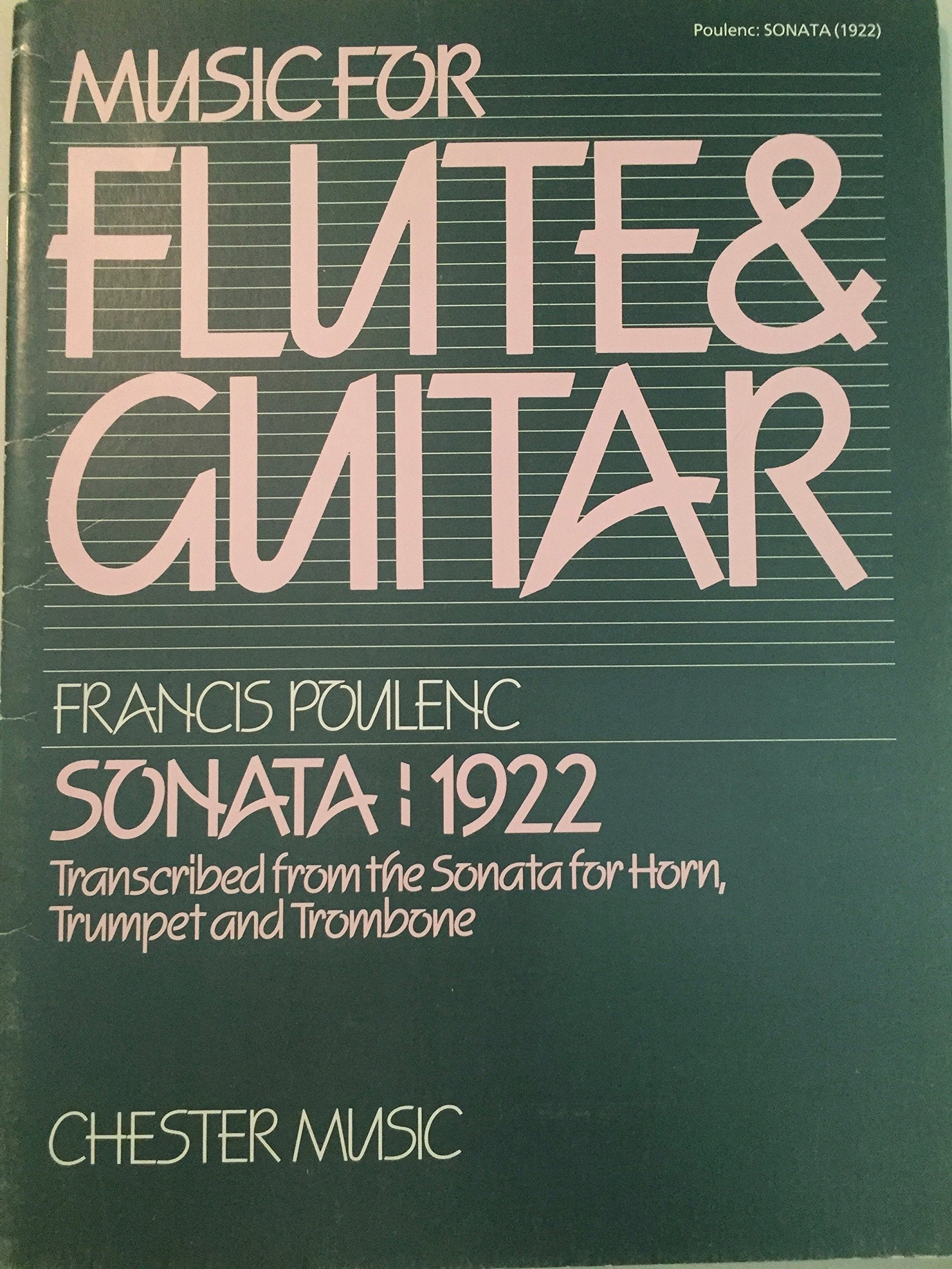 Poulenc: Sonata For Flute And Guitar,New