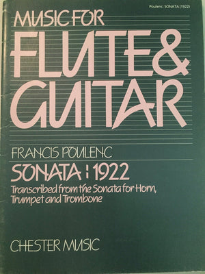 Poulenc: Sonata For Flute And Guitar,New