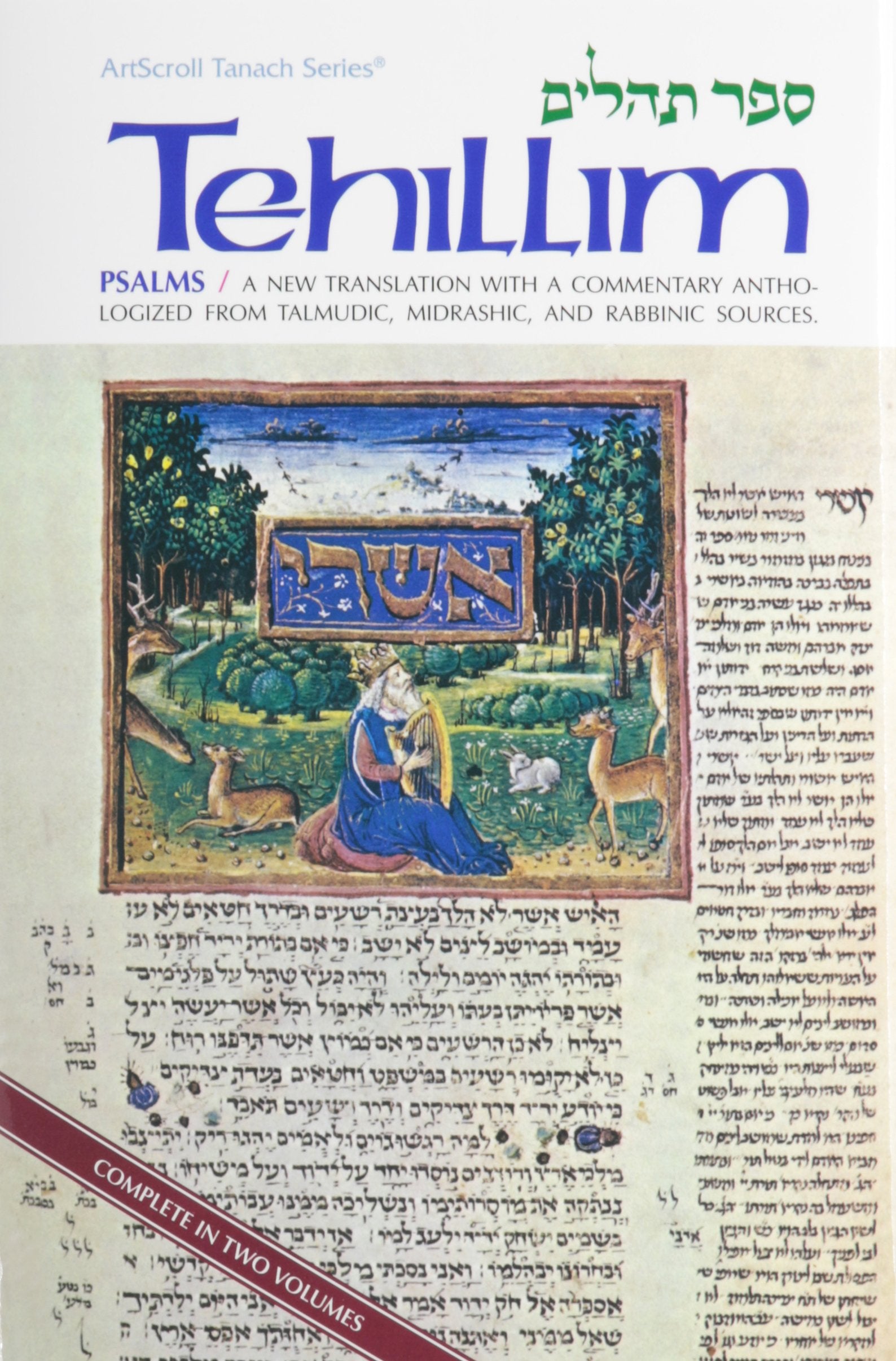 Tehillim / Psalms  2 Volume Set: A New Translation With A Commentary Anthologized From Talmudic, Midrashic, And Rabbinic Source,Used