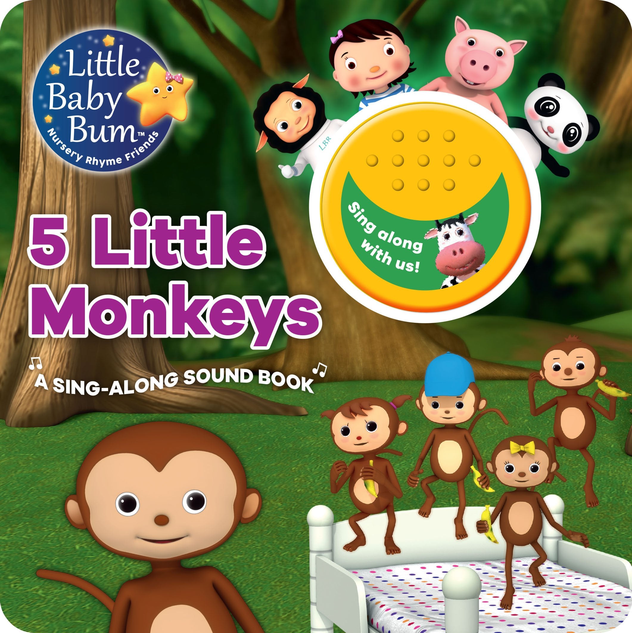 Little Baby Bum 5 Little Monkeys: A SingAlong Sound Book,Used