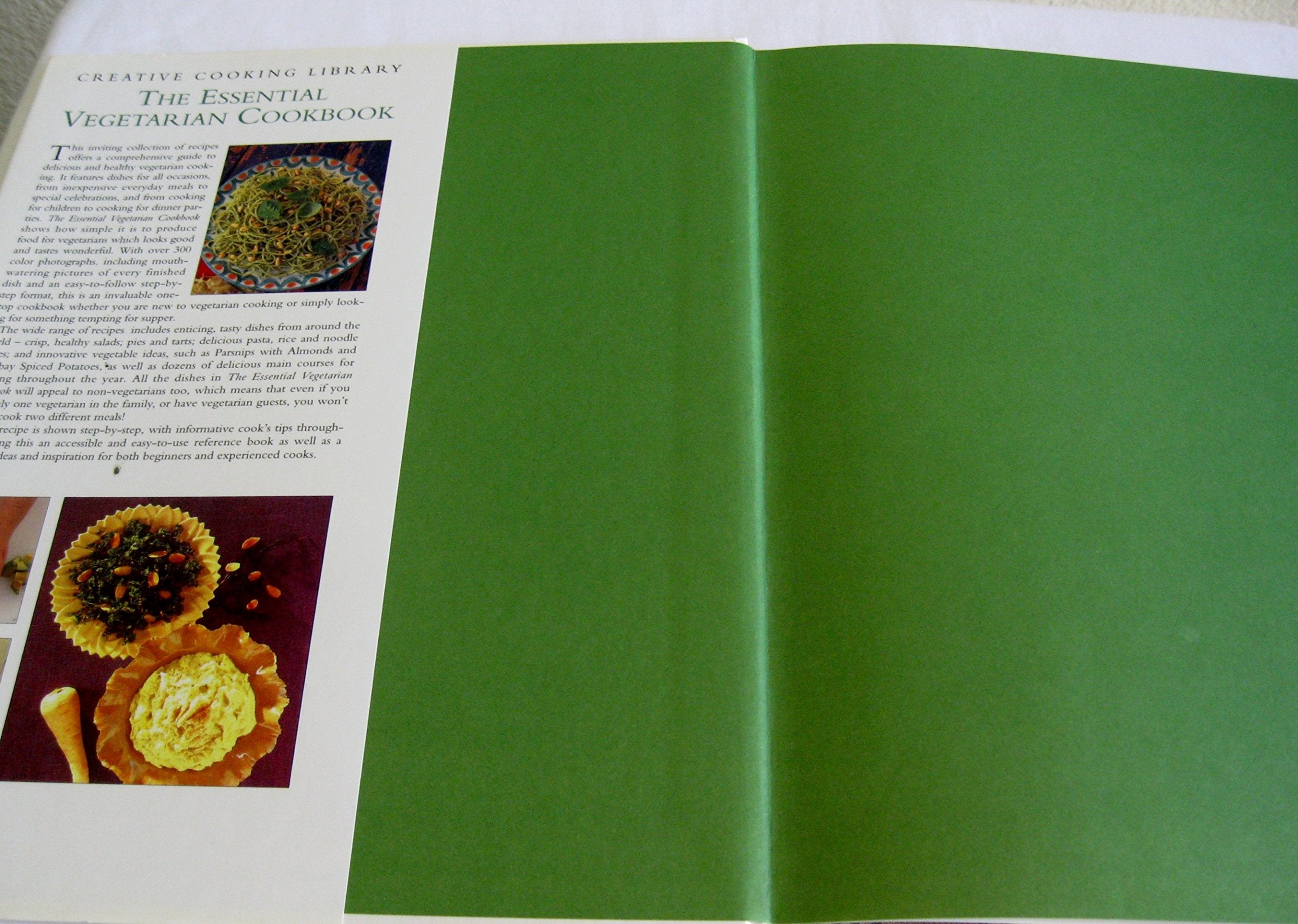 The Essential Vegetarian Cookbook: Over 75 Savory Recipes for Meatless Meals (Creative Cooking Library),Used