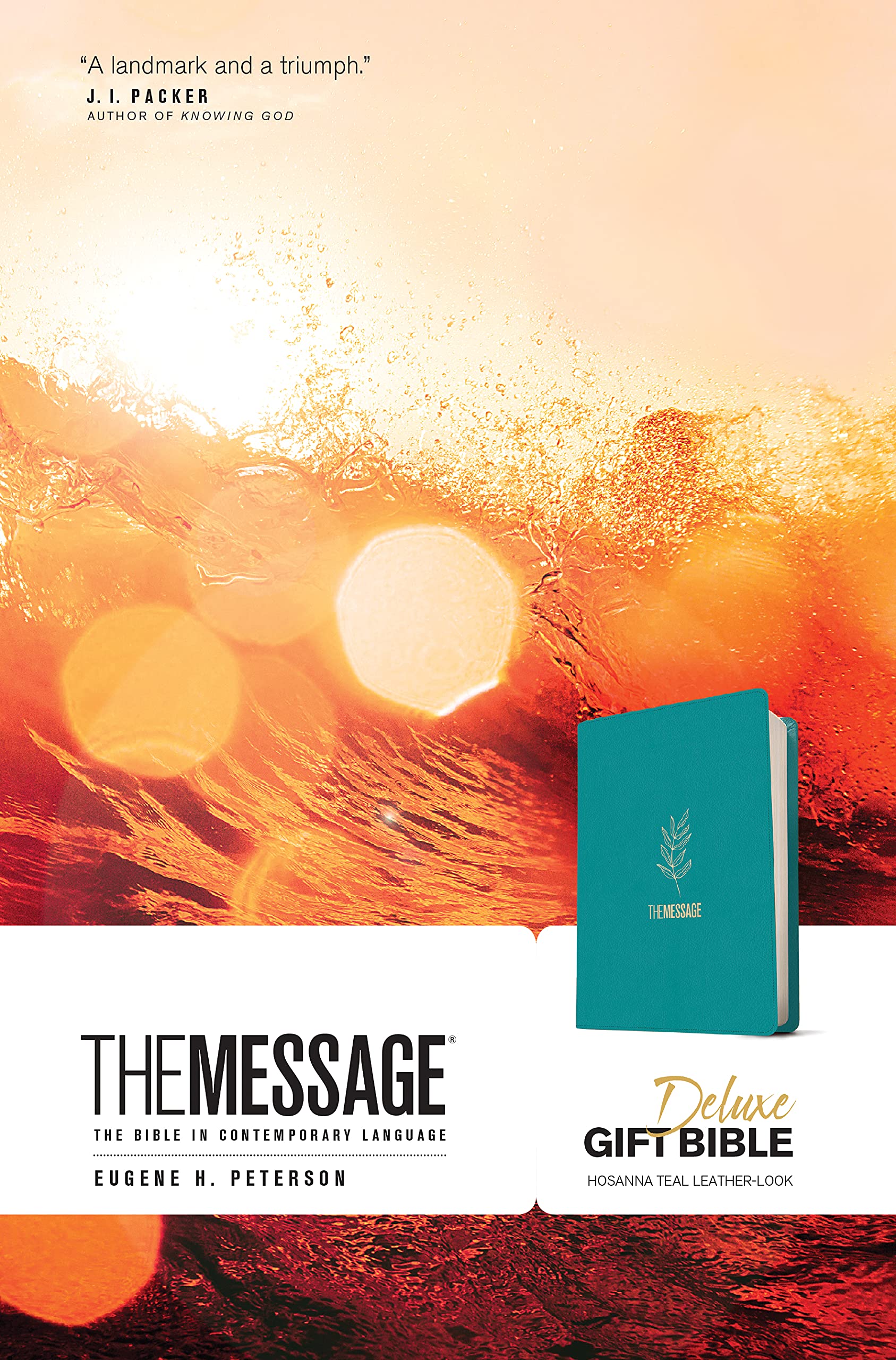 The Message Deluxe Gift Bible (LeatherLook, Hosanna Teal): The Bible in Contemporary Language,New