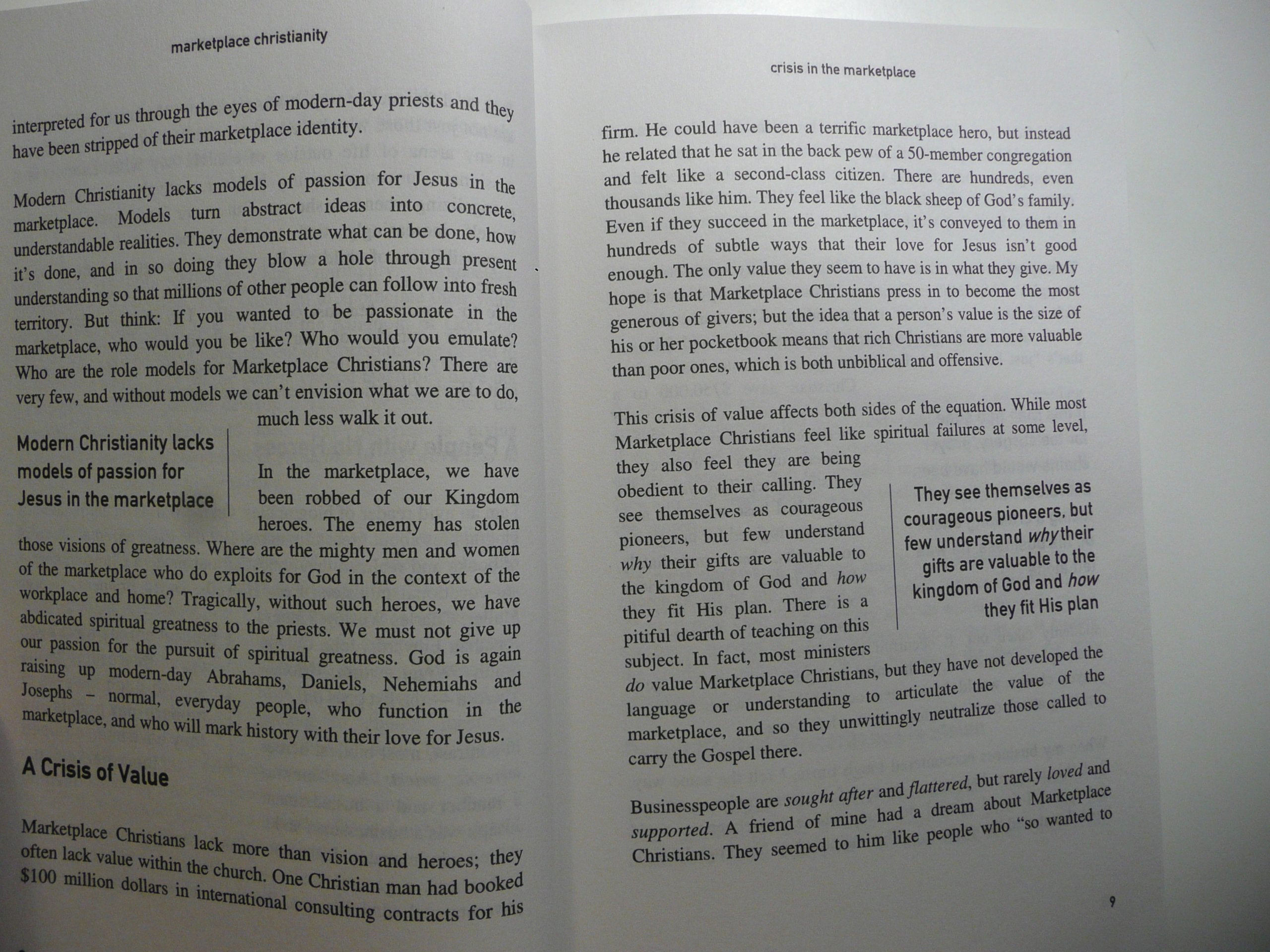 Marketplace Christianity: Discovering the Kingdom Purpose of the Marketplace,Used