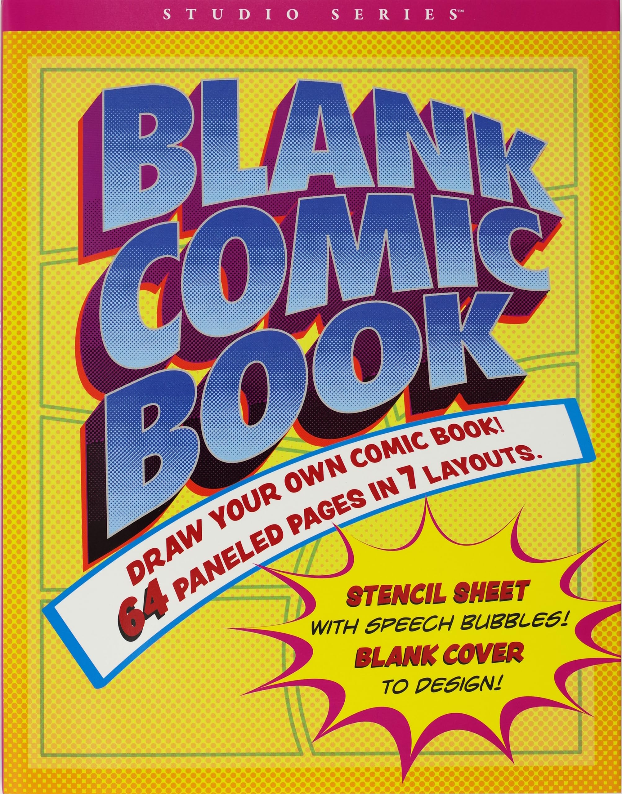 Blank Comic Book (with bonus stencil and blank cover!),Used