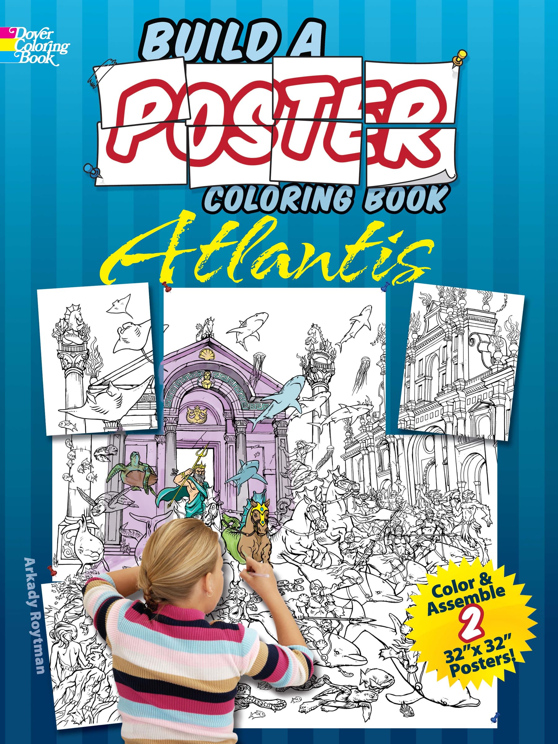 Build A Poster Coloring Bookatlantis (Dover Fantasy Coloring Books),Used