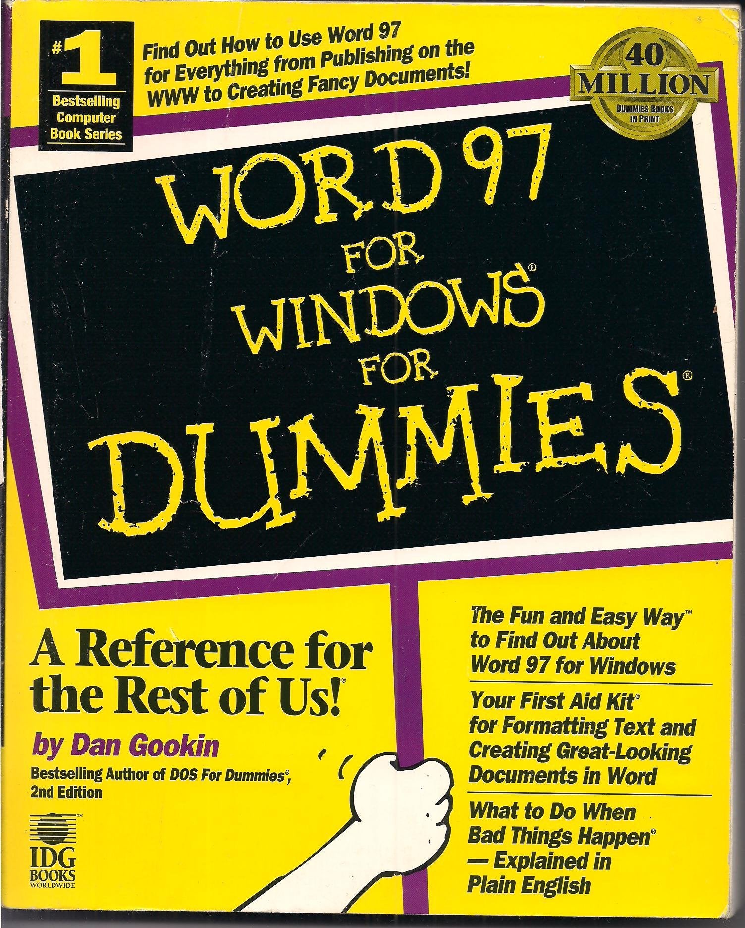 Word 97 for Windows for Dummies,Used