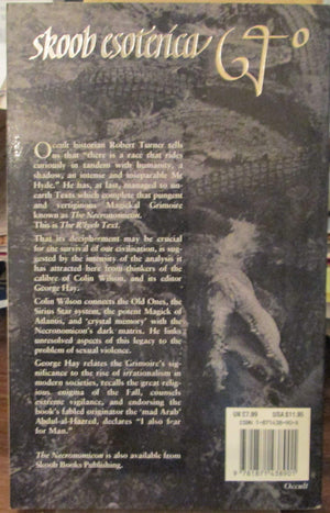 The R'Lyeh Text: Hidden Leaves from the Necronomicon (Skoob Esoterica),Used