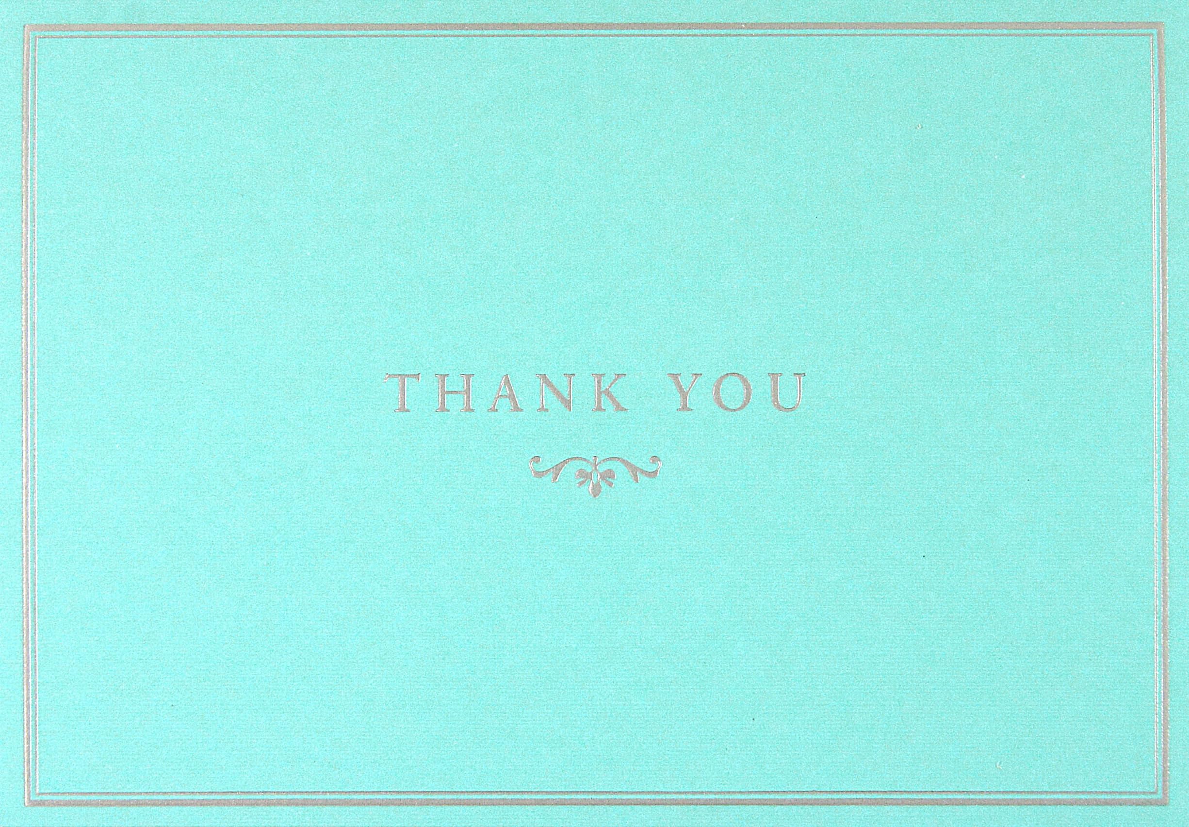 Blue Elegance Thank You Notes (Stationery, Note Cards),Used