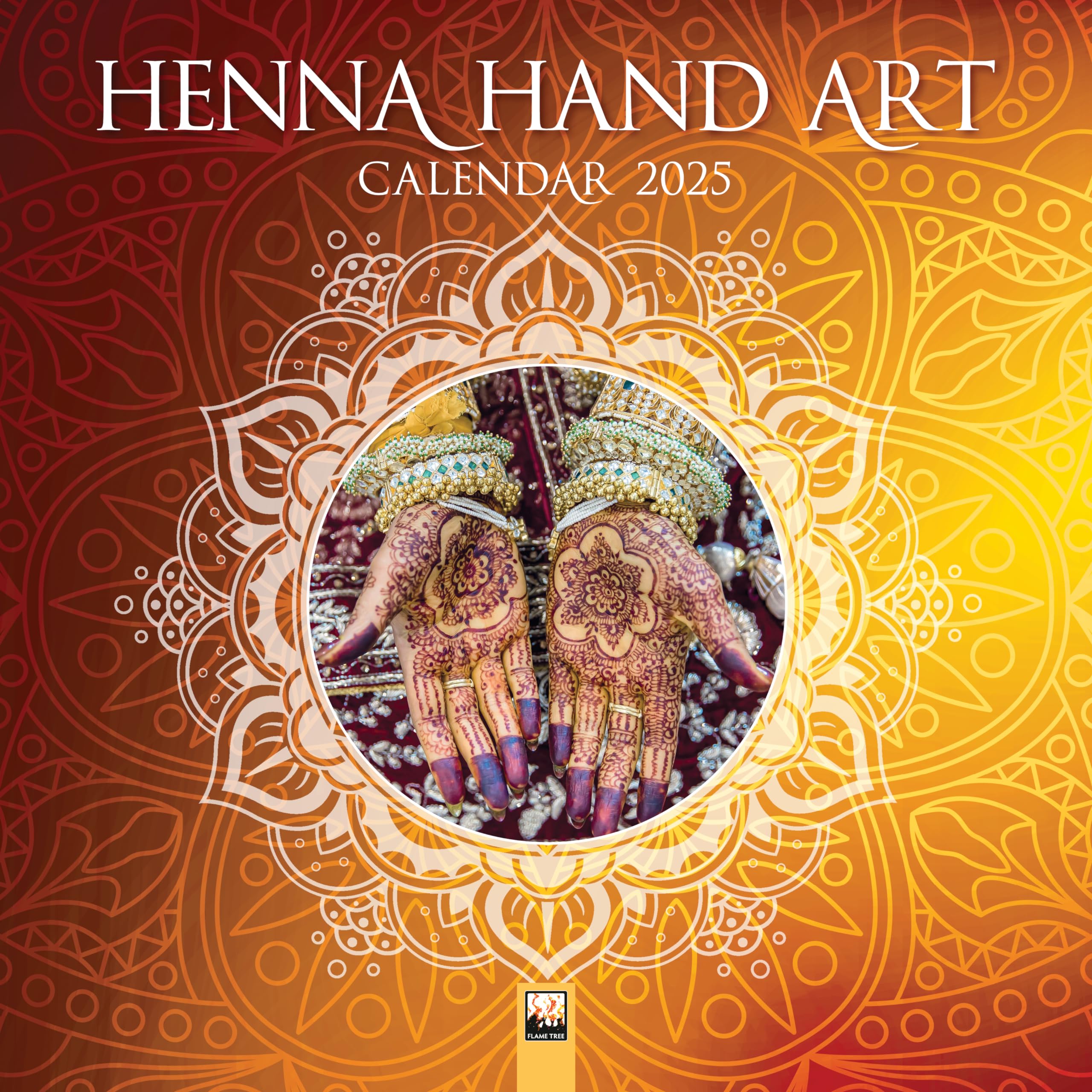 Henna Hand Art Wall Calendar 2025 (Art Calendar),New