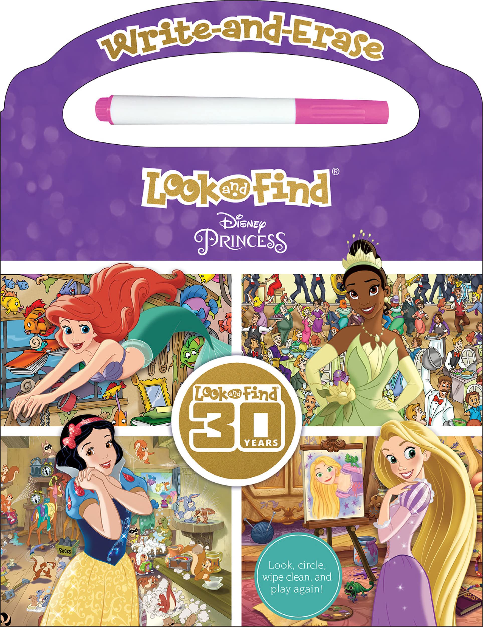 Disney Princess: Write and Ease Look and Find,Used
