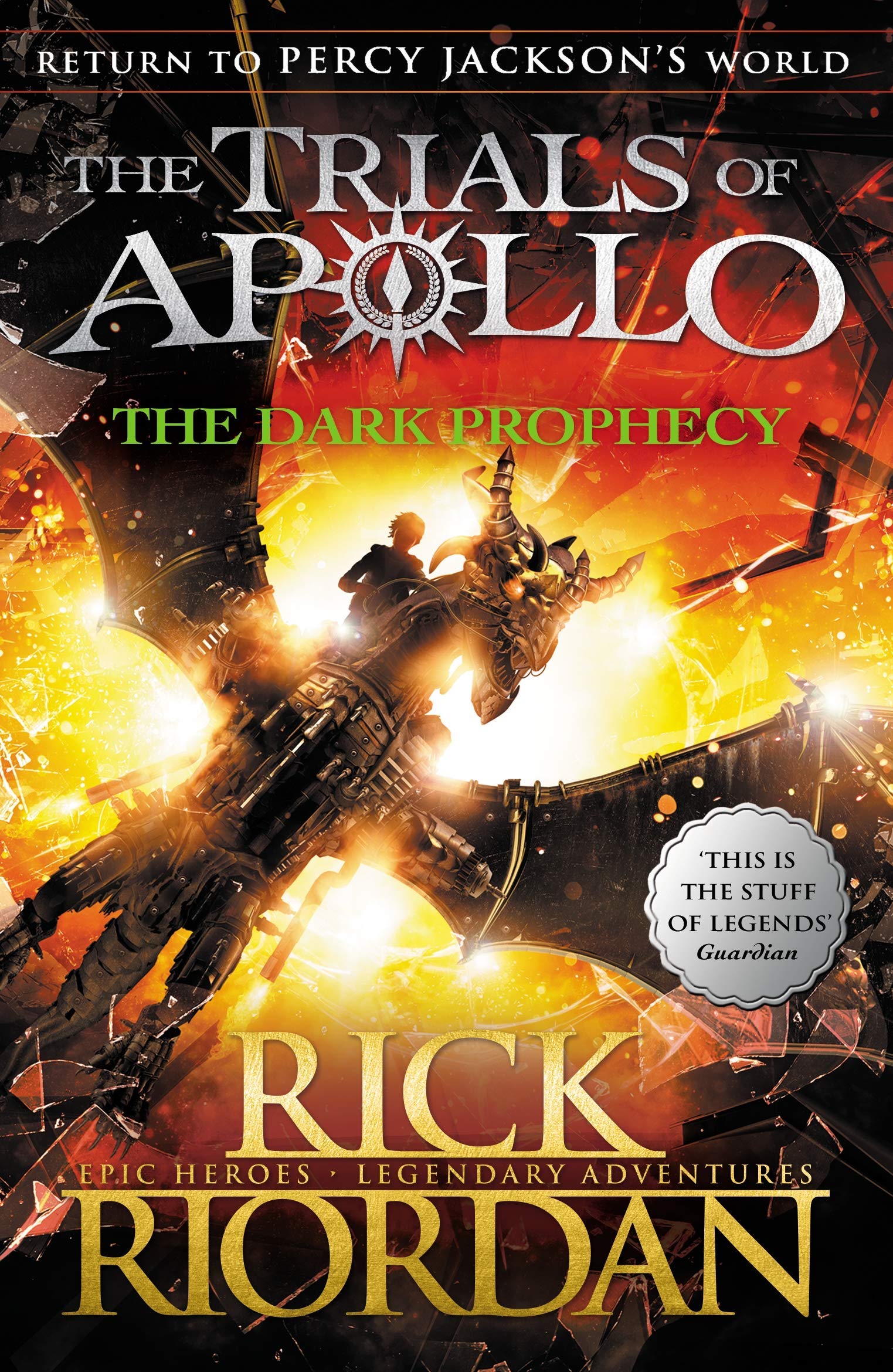 Trials of Apollo Series Rick Riordan Collection 5 Books Set (The Hidden Oracle, The Dark Prophecy, The Burning Maze, The Tyrants,Used
