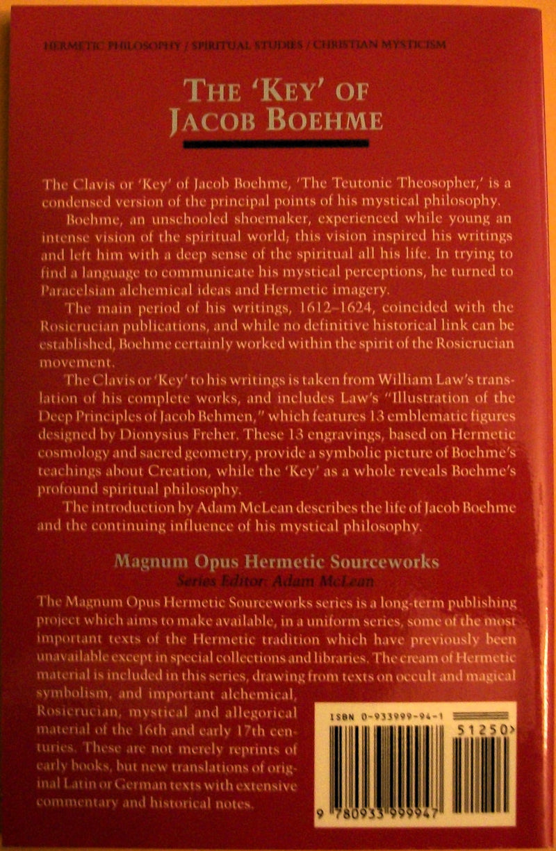 'Key' of Jacob Boehme (Studies in Historical Theology),Used