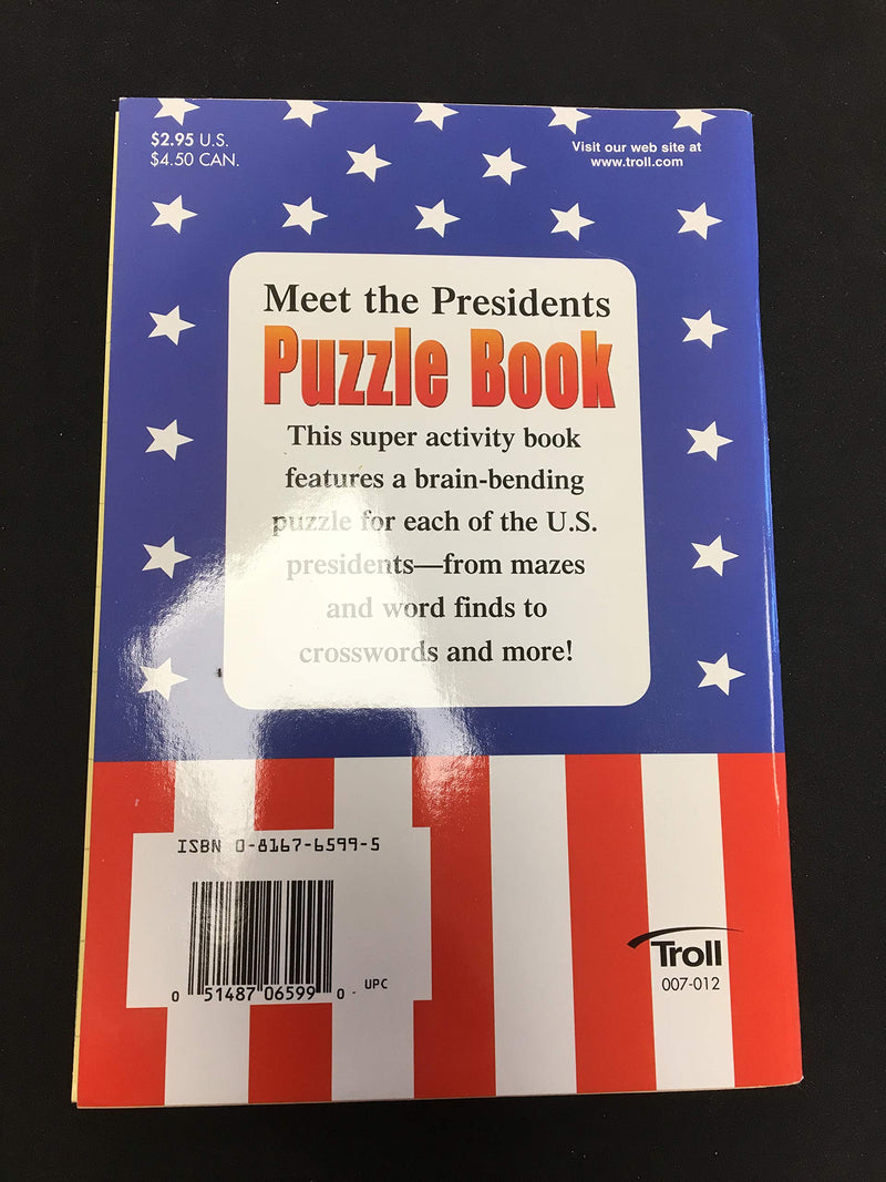 Meet the Presidents Puzzle Book,Used