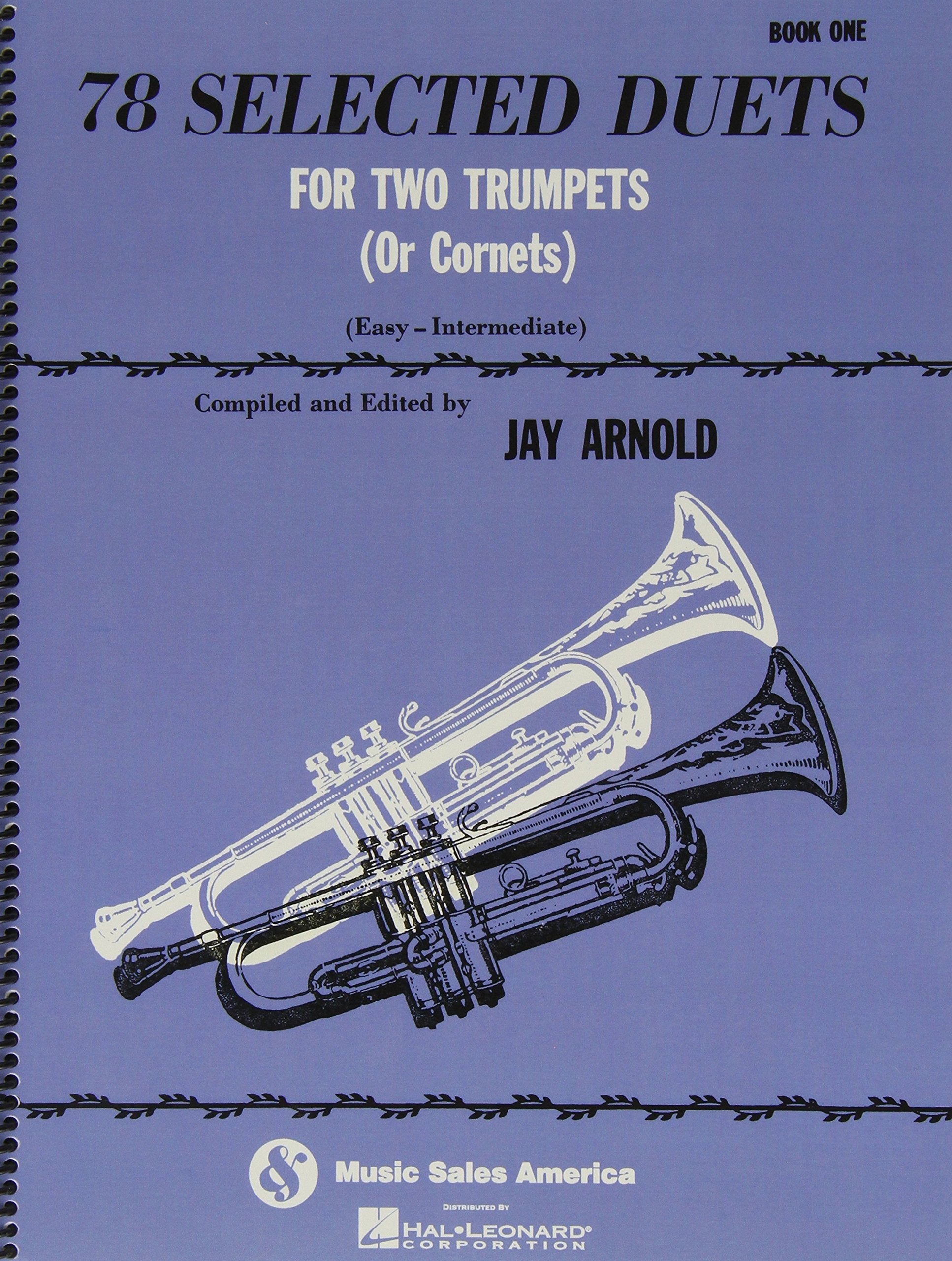 78 Selected Duets for Trumpet or Cornet  Book 1 Easy Intermediate,Used