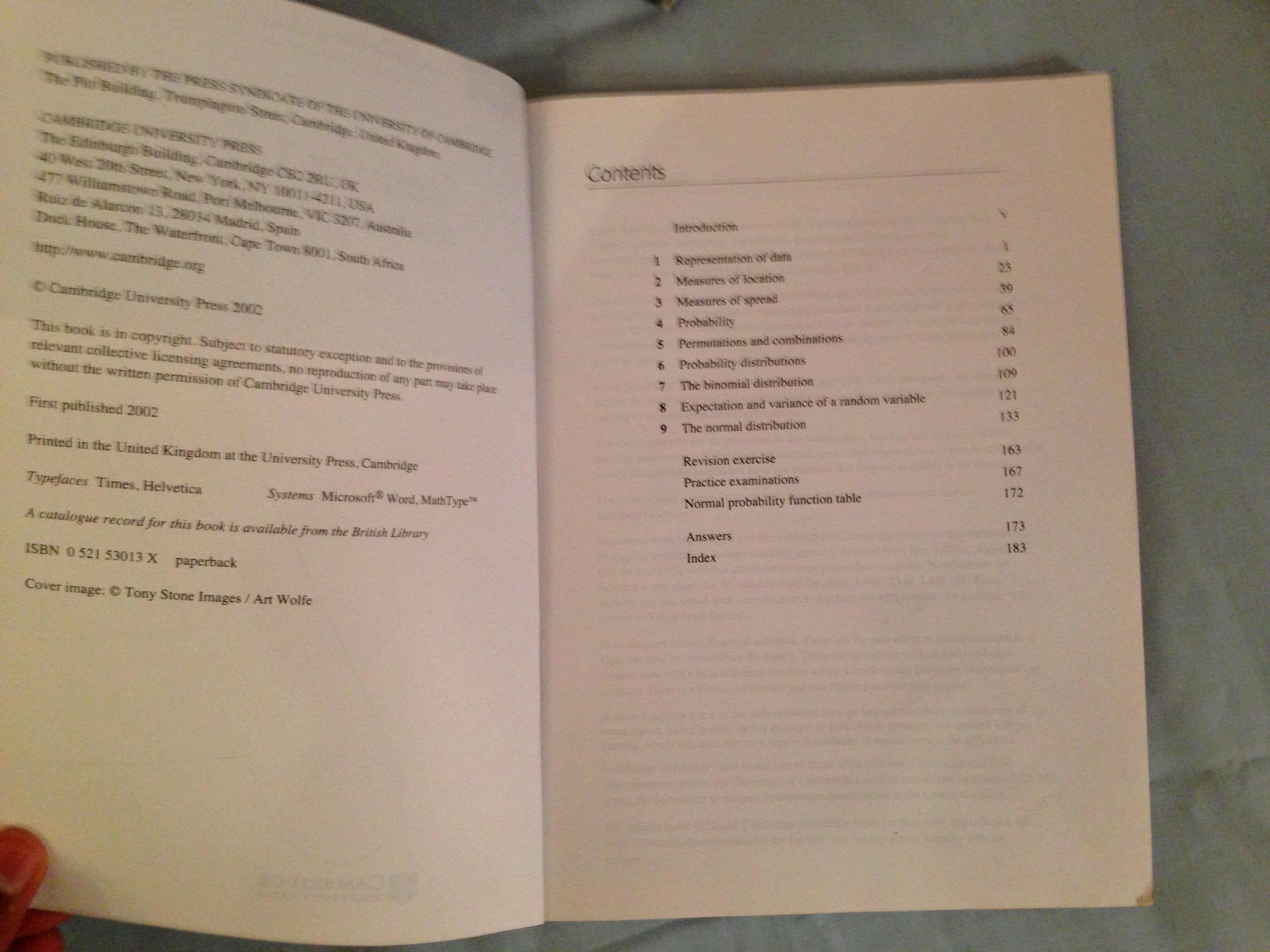 Statistics 1 (International),New