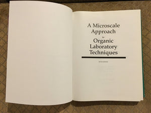 A Microscale Approach to Organic Laboratory Techniques,Used
