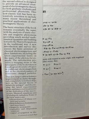 Classical Electrodynamics, 2nd Edition,New