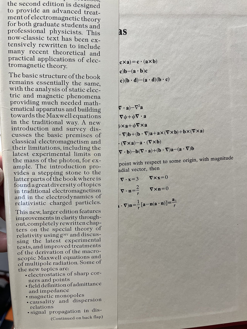 Classical Electrodynamics, 2nd Edition,Used