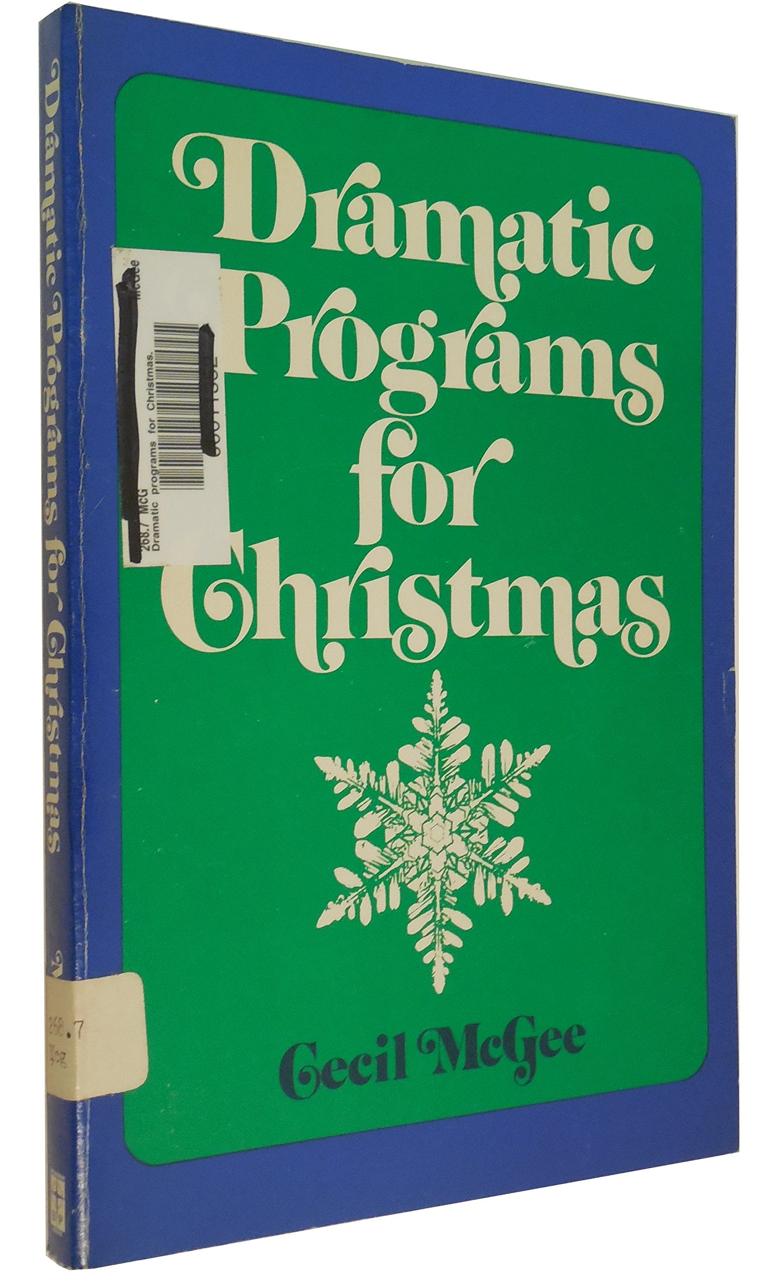 Dramatic Programs for Christmas,Used