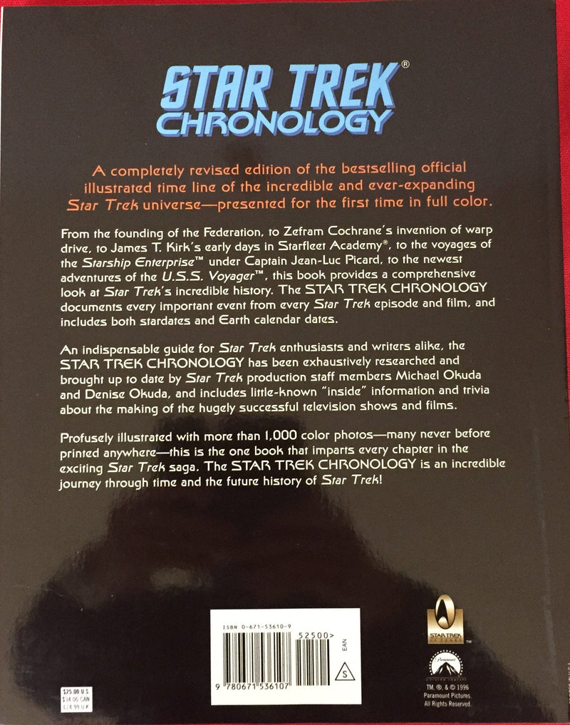 Star Trek Chronology: The History of the Future,New