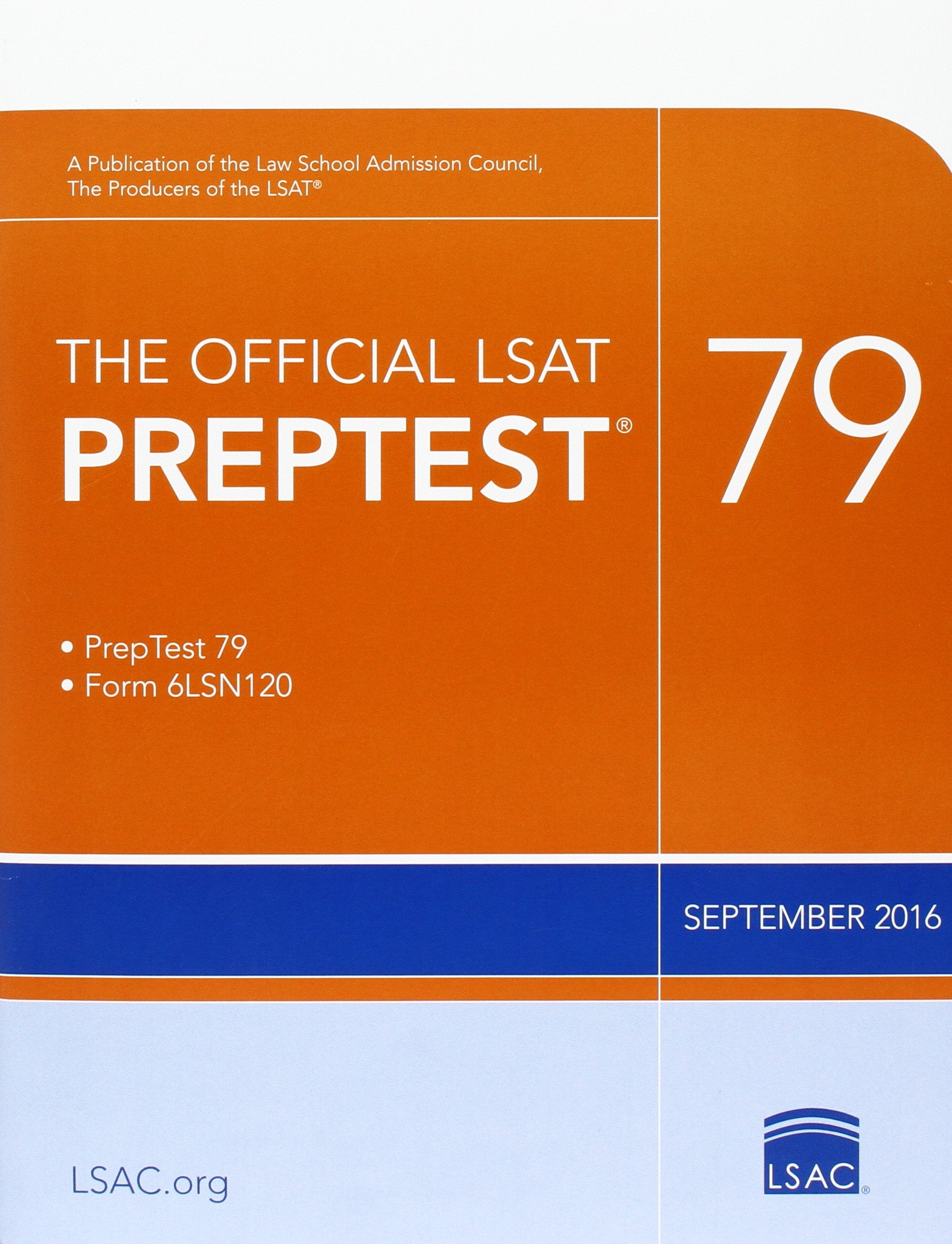 The Official LSAT PrepTest 79: (Sept. 2016 LSAT),Used
