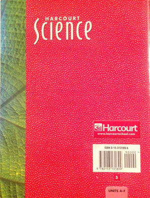 Harcourt Science Assessment Guide Grade 5 (Harcourt School Publishers Science),Used