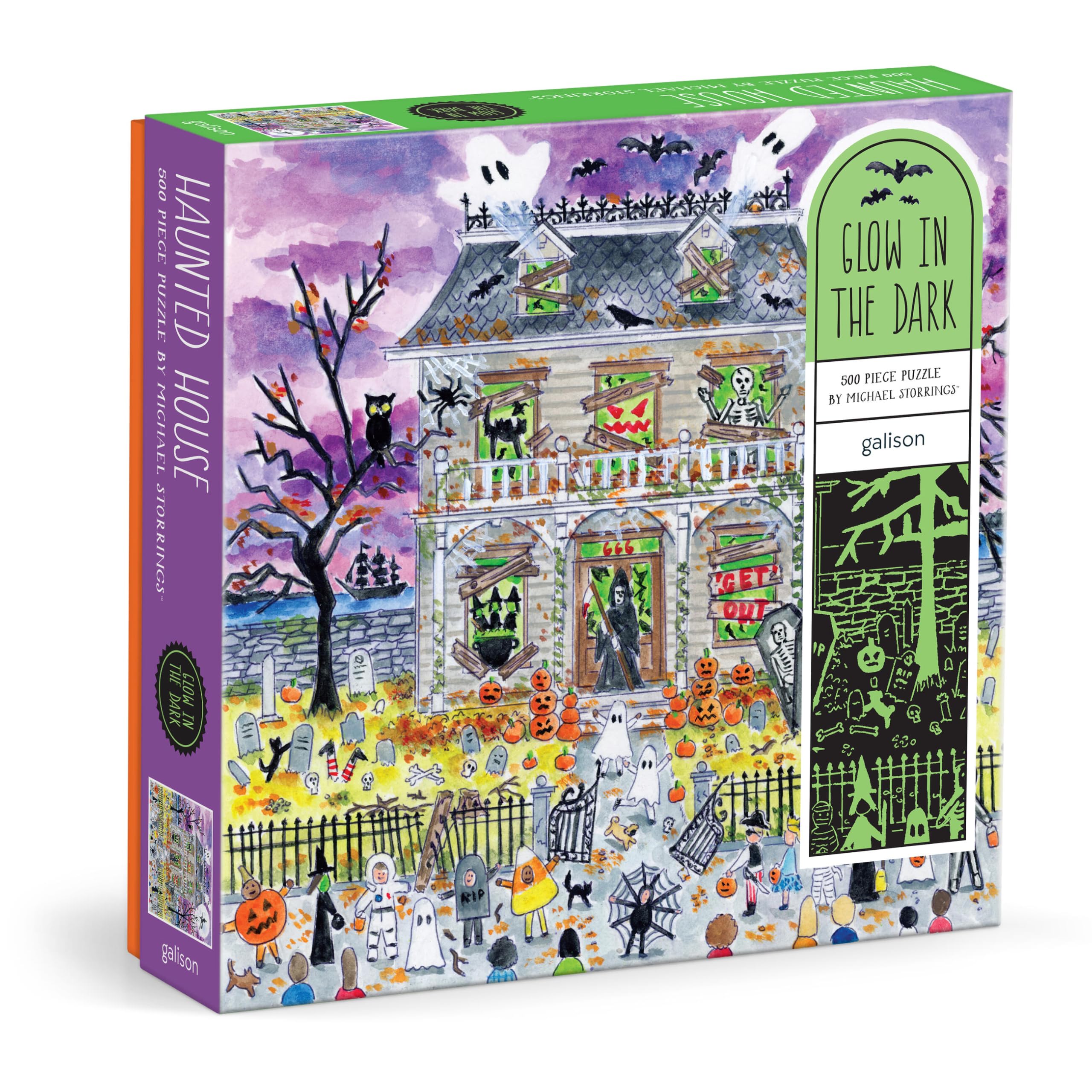 Haunted House 500Pc Clow In The Dark Puz