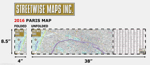Streetwise Paris Map  Laminated City Center Street Map of Paris, France,New