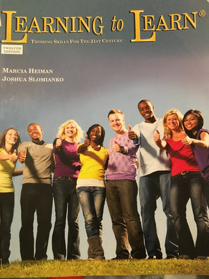 Learning to Learn: Thinking Skills for the 21st Century,Used