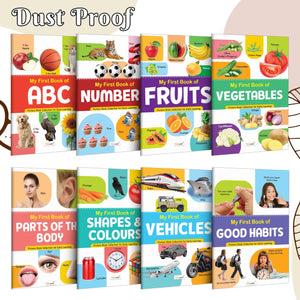 My First Picture Book Collection For Early Learning : Kids First Little Library, Book For Kids, Early Learning Books, Picture Book Collection With 8 Topics, Gift For Best Friend