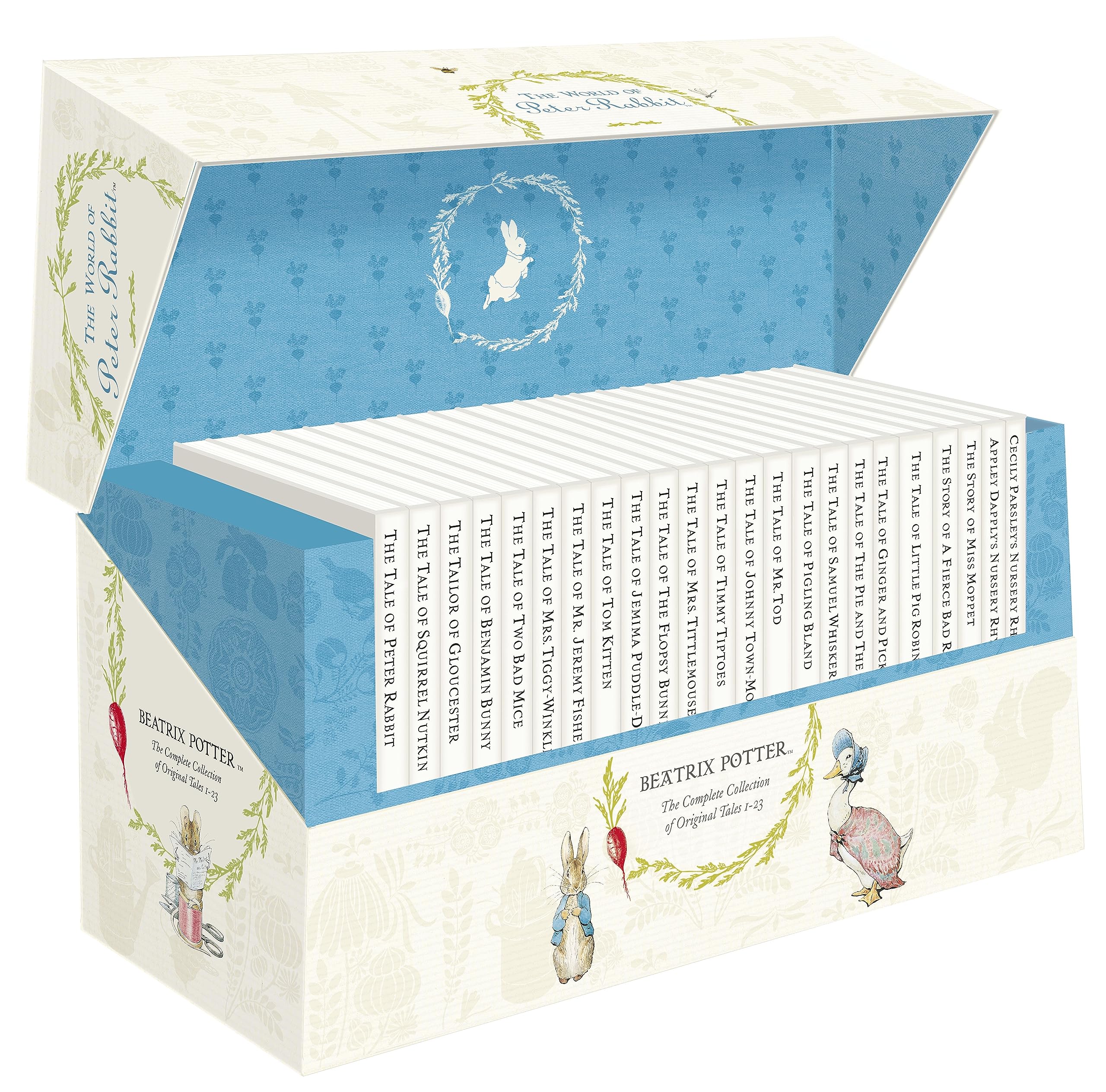 The World of Peter Rabbit 23 Vol Box Set White Jacket: The Complete Collection Of Original Tales 1-23-New