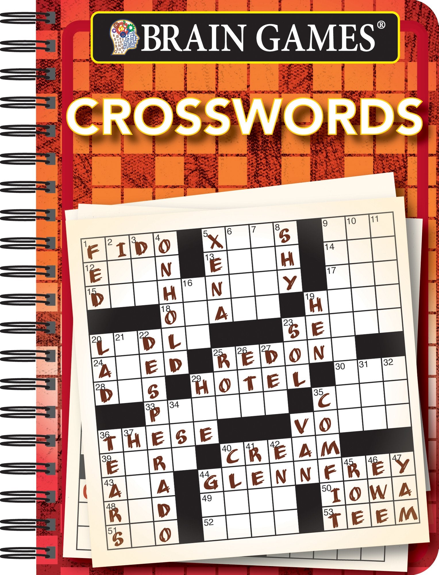 Brain Games  To Go  Crosswords (Orange),Used