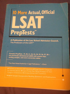 10 More, Actual Official LSAT PrepTests: (PrepTests 1928) (Lsat Series),New