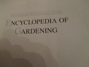American Horticultural Society Encyclopedia Of Gardening,New