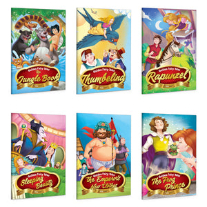Rapunzel, The EmperorS New Clothes, The Frog Prince, Thumbelina, Sleeping Beauty And The Jungle Book -Golden Fairy Tales : ChildrenS Fairy Tales, Kids Storybooks, Timeless Kids Tales|Pack Of 6 Books