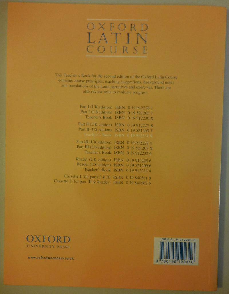 Oxford Latin Course: Teacher's Book Part II,New