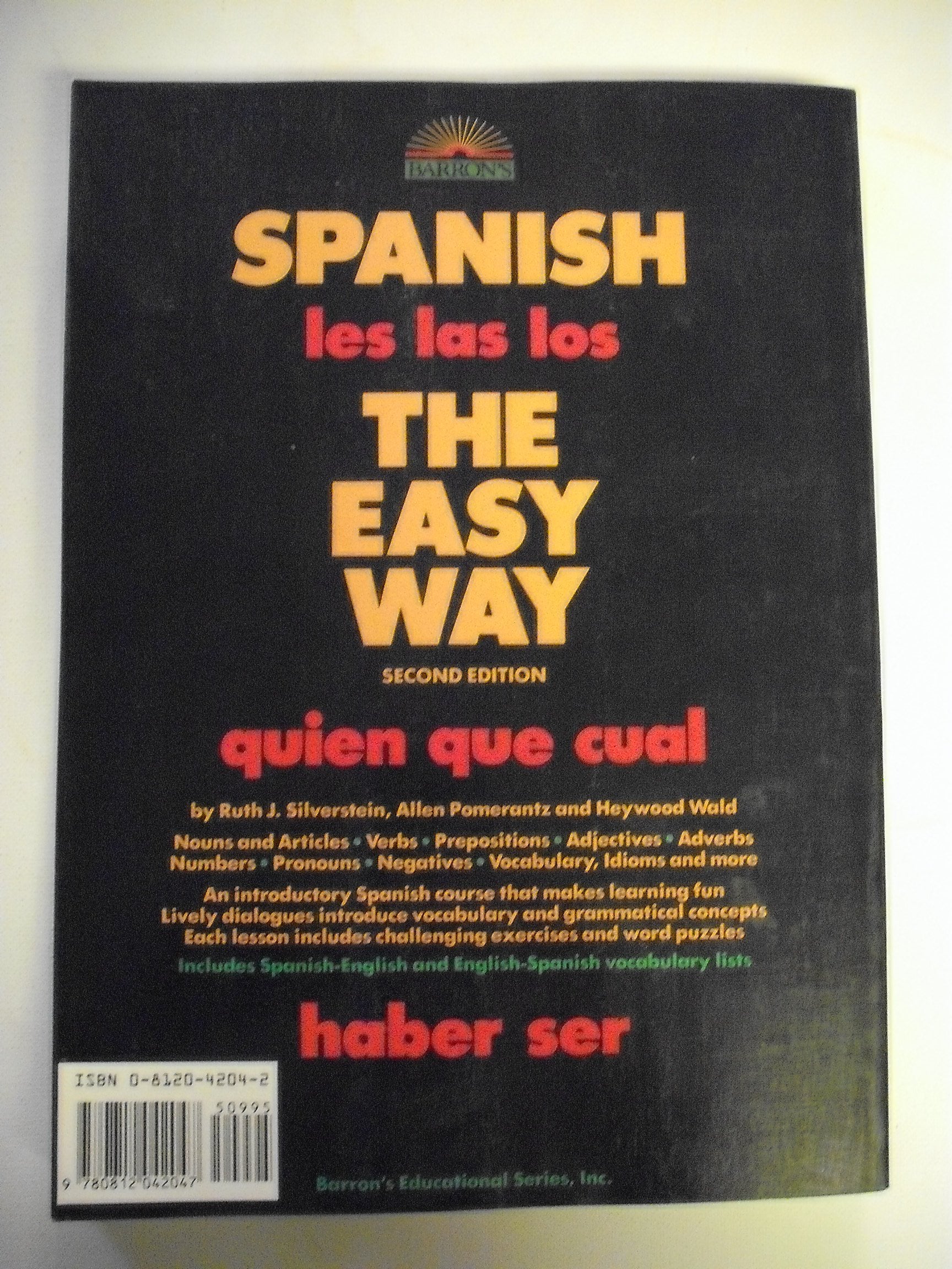 Spanish the Easy Way (Spanish the Easy Way, 2nd ed),Used