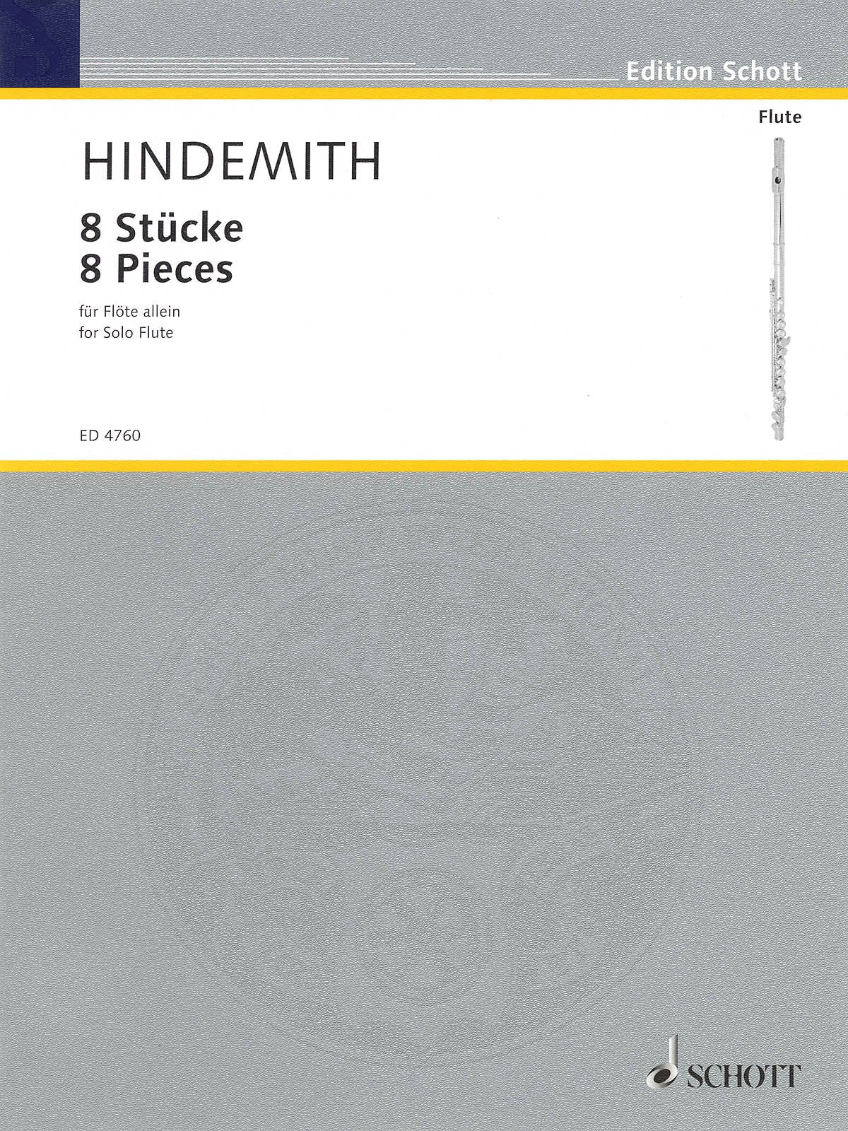 8 Pieces for Flute (1927),Used