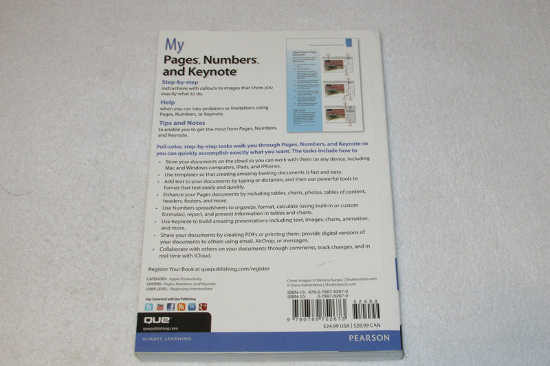 My Pages, Numbers, And Keynote: Covers Iwork Apps For Mac,New