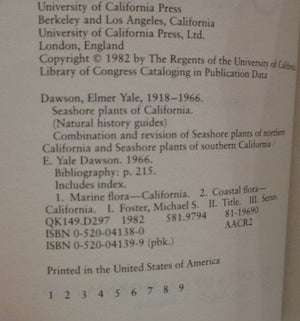 Seashore Plants Of California (California Natural History Guides),New