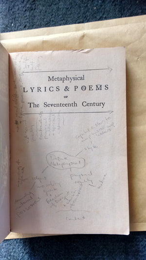 Metaphysical Lyrics And Poems Of The Seventeenth Century: Donne To Butler,Used