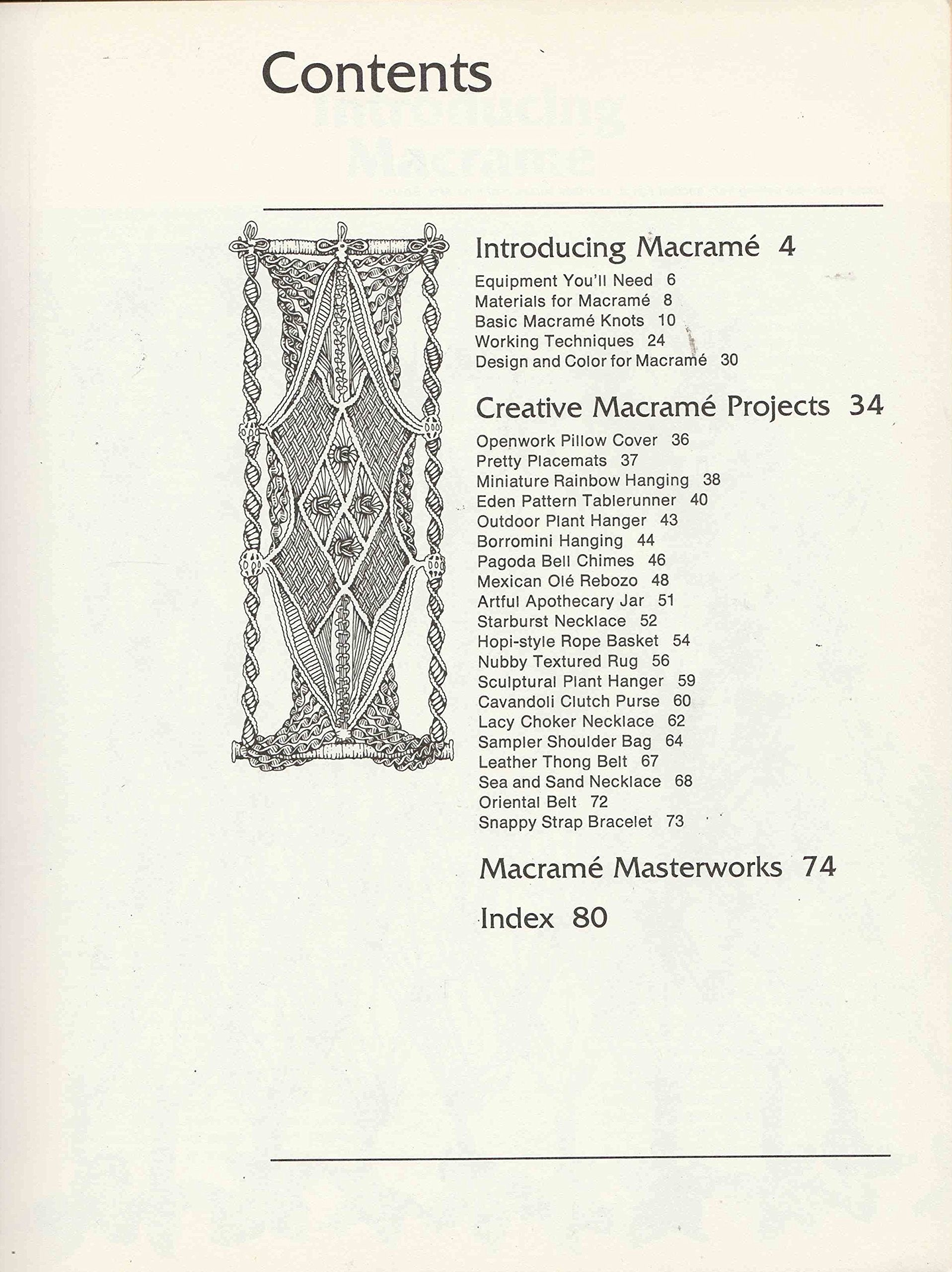 Macrame: Techniques and Projects (A Sunset Book),Used