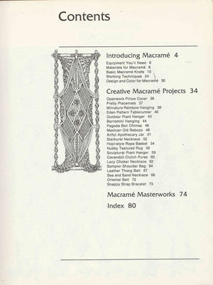 Macrame: Techniques and Projects (A Sunset Book),Used