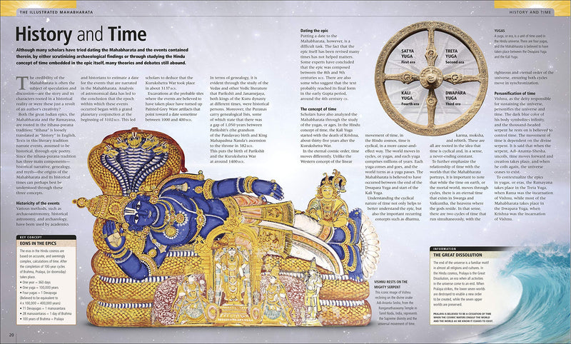 The Illustrated Mahabharata: The Definitive Guide to India?s Greatest Epic,New