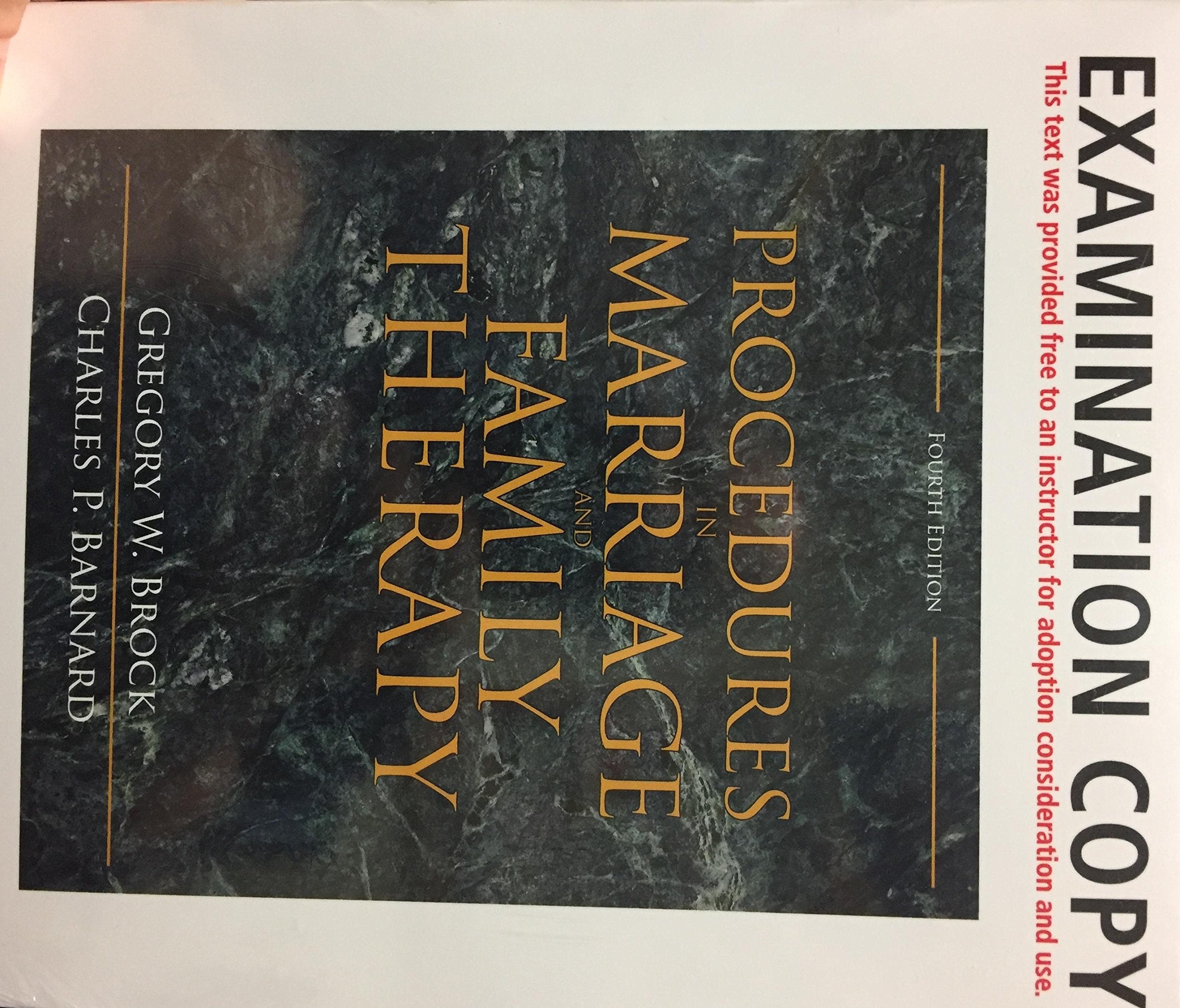 Procedures in Marriage and Family Therapy,Used